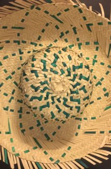 Hat green stripes